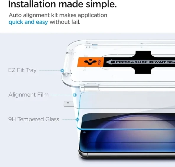 Spigen Tempered Cam Ekran Koruyucu Galaxy S23 Plus - 3