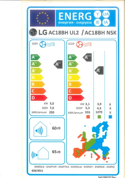 LG AC18BH UV Artcool 18000 BTU A++ Inverter Duvar Tipi Klima - 8