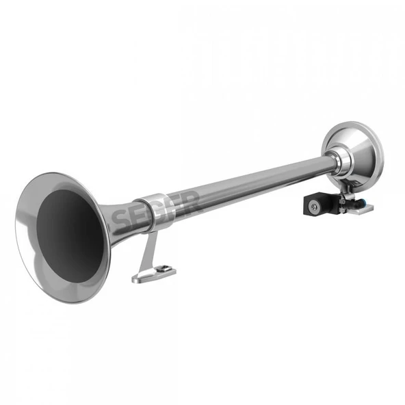 SEGER-82Mh Marin Havalı Korna 24V, Krom Borulu - 3