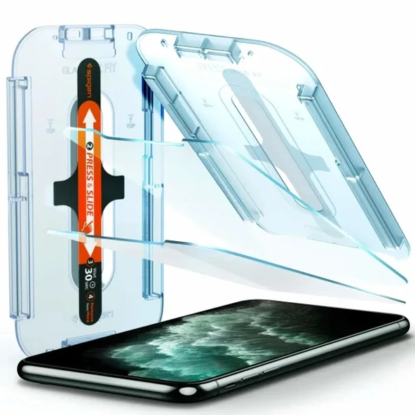 Spigen Tempered Cam Ekran Koruyucu iPhone 11 Pro Max/ Xs Max - 1