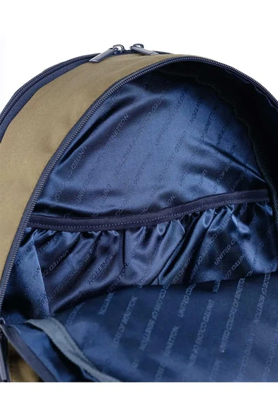 United Colors of Benetton Çift Bölmeli Unisex Okul Sırt Çantası Hâki-Lacivert / 03859 - 5