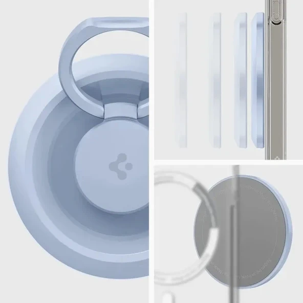 Spigen O-Mag Halkalı Manyetik Telefon Tutucu MagSafe - Siyah - 3