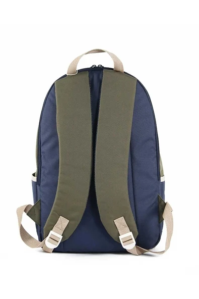 United Colors of Benetton Çift Bölmeli Unisex Okul Sırt Çantası Hâki-Lacivert / 03859 - 4