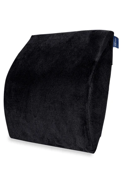 Visco Ortopedik Araç Bel Dayama Minderi 35x33x9 Cm, Siyah - 2