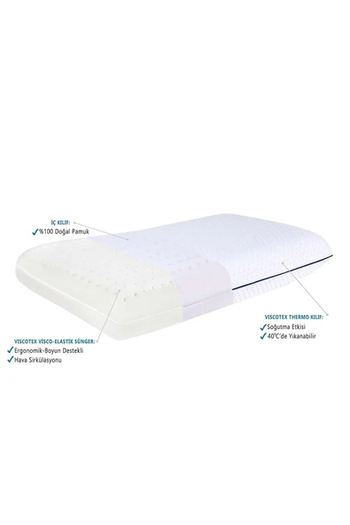 Duyarlı Sensitive Yastık 70x40x15 cm Beyaz - 3