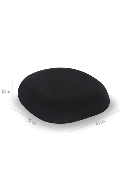Visco Ortopedik Oturma Simidi 44x42/8 Cm, Siyah - 2