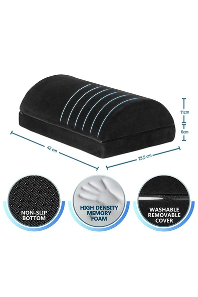 Visco Ayak Dayama Minderi, Masaj Noktalı Ergonomik Ayarlanabilir Ayak Desteği, 42x28,5x17cm - 2
