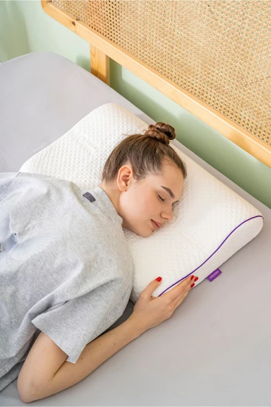 Ortopedik Boyun Destekli Yastık Orthopedic Pillow 60x40x10/8 cm - 5