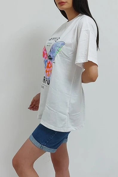 Bkmc Baskılı Tişört Beyaz - 3