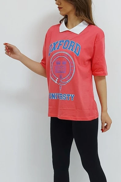 Bkmc Gömlek Yaka Oxford Tişört Narçiçeği - 3