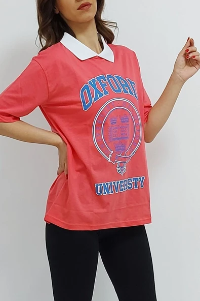 Bkmc Gömlek Yaka Oxford Tişört Narçiçeği - 4