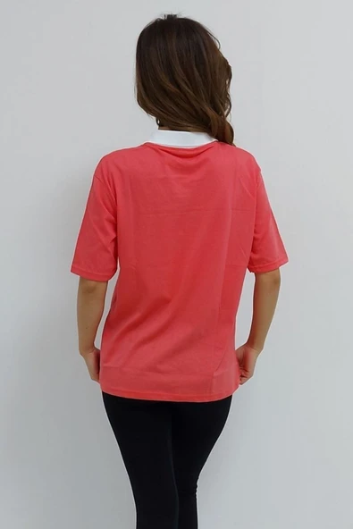 Bkmc Gömlek Yaka Oxford Tişört Narçiçeği - 5