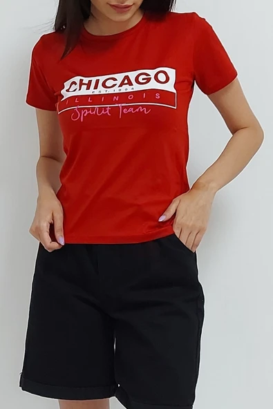 Bkmc Baskılı Tişört Kırmızı - 2