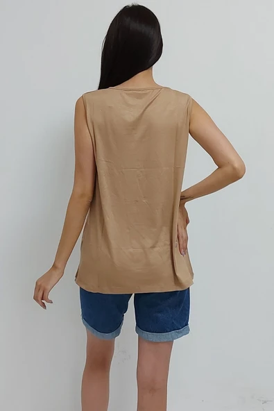 Bkmc Kolsuz Bluz Vizon - 5