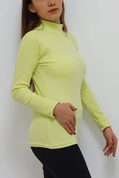 Bkmc Balıkçı Yaka Bluz Açık Yeşil