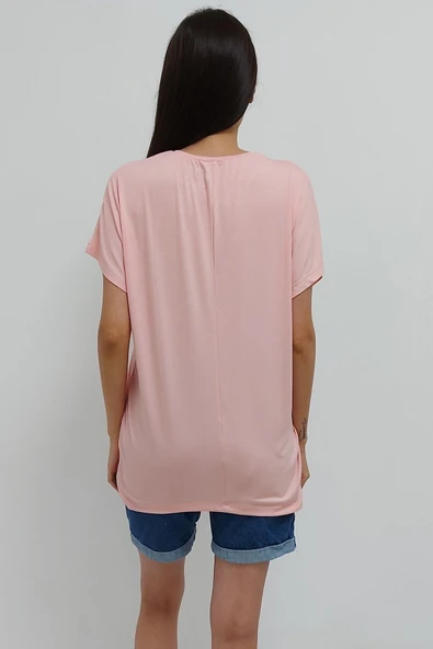 Bkmc Ananas Işlemeli Bluz Pudra - 5