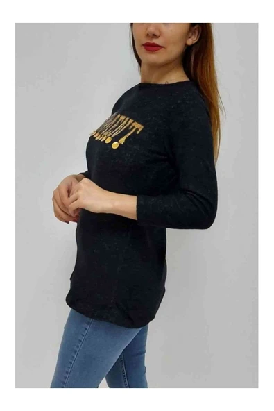 Bkmc Bisiklet Yaka Pullu Bluz Antrasit (clz) - 4