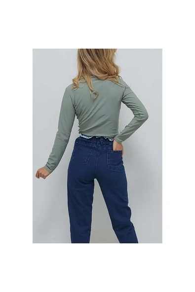 Bkmc Gömlek Yaka Gipeli Düğmeli Bluz - 5