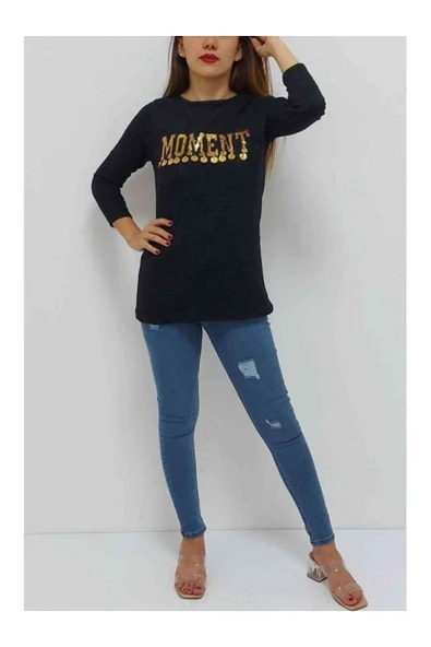 Bkmc Bisiklet Yaka Pullu Bluz Antrasit (clz) - 2