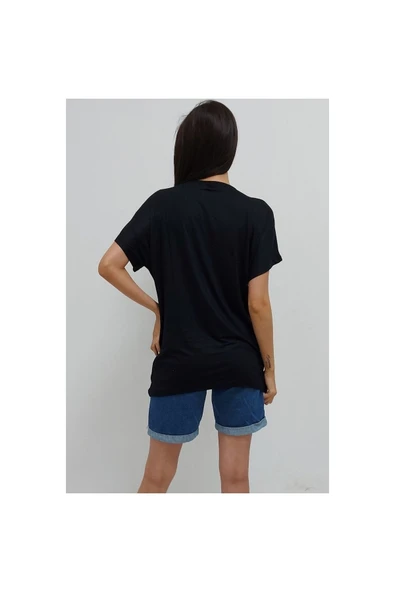 Bkmc Dekolteli Bluz Siyah - 5