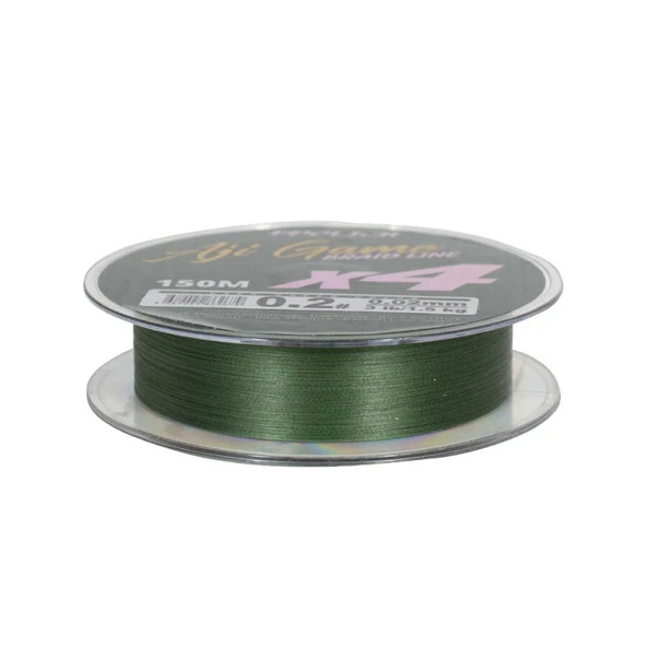 RYUJI AJI GAME 4X, 150M, DARK GREEN İP MİSİNA  Standart 0.04MM - 2