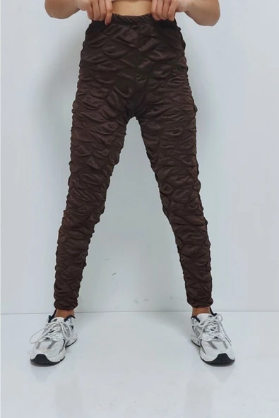 Bkmc Desenli Tayt Kahverengi - 2