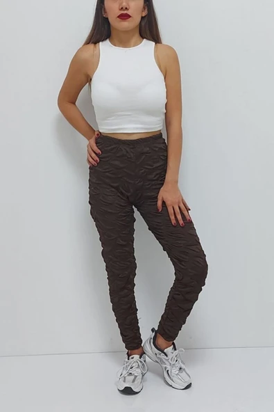 Bkmc Desenli Tayt Kahverengi - 3