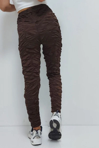 Bkmc Desenli Tayt Kahverengi - 5