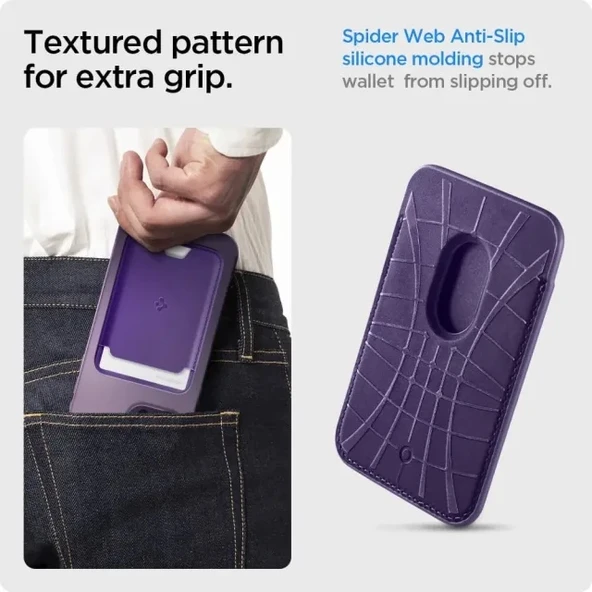 Spigen Valentinus (MagFit) İphone 14, 13, 12 için Manyetik Cüzdan Kartlık - 5