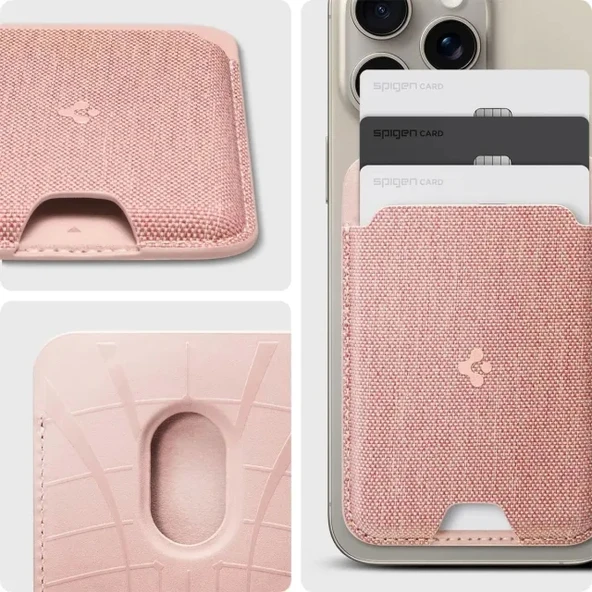 Spigen Valentinus (MagFit) İphone 14, 13, 12 için Manyetik Cüzdan Kartlık