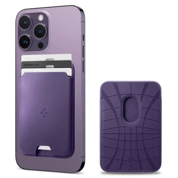 Spigen Valentinus (MagFit) İphone 14, 13, 12 için Manyetik Cüzdan Kartlık