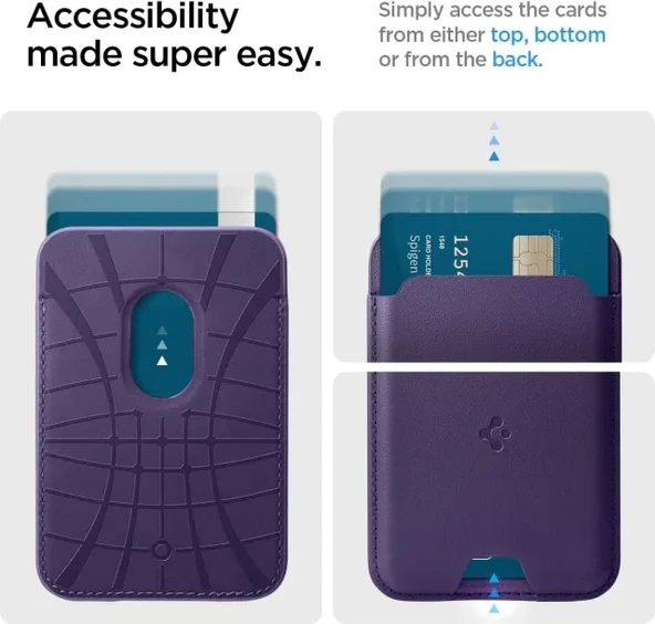 Spigen Valentinus (MagFit) İphone 14, 13, 12 için Manyetik Cüzdan Kartlık - 6