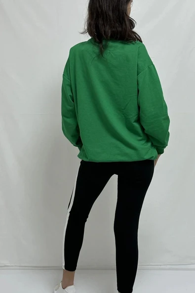 Bkmc 2 İplik Nakışlı Sweatshirt - 5