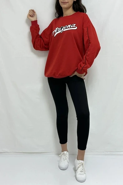 Bkmc 2 İplik Nakışlı Sweatshirt