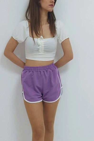 Bkmc Çizgili Şort Lila ()(noya Online) - 2