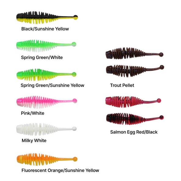 Berkley Powerbait Naiad Suni Yem  30MM FL.ORANGE - SS.YELLOW ürün görseli 1