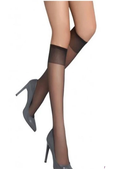 Bkmc Diz Altı Çorap Siyah - 2