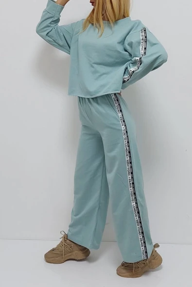 Bkmc Yandan Şeritli Eşofman Takımı Mint ( (kral)) - 3