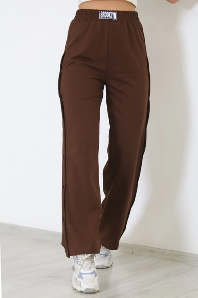 Bkmc Çıtçıtlı Eşofman Altı Kahve - 5195.1254.