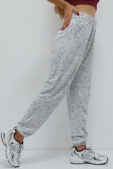 Bkmc Desenli Eşofman Altı Gri (byr)