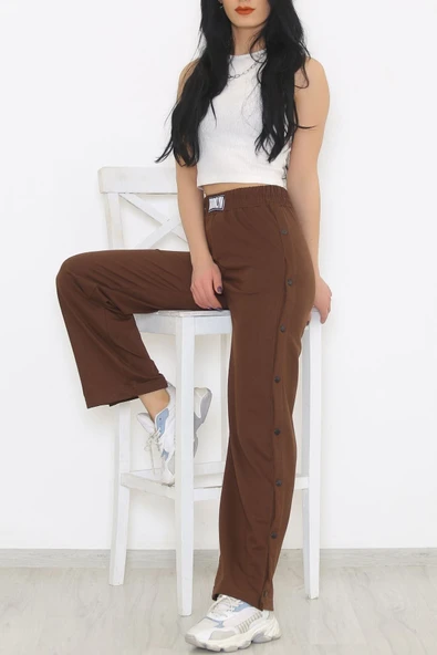 Bkmc Çıtçıtlı Eşofman Altı Kahve - 5195.1254. - 2