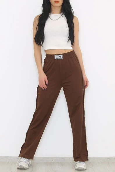 Bkmc Çıtçıtlı Eşofman Altı Kahve - 5195.1254. - 5