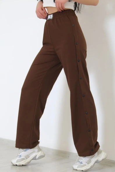 Bkmc Çıtçıtlı Eşofman Altı Kahve - 5195.1254. - 3