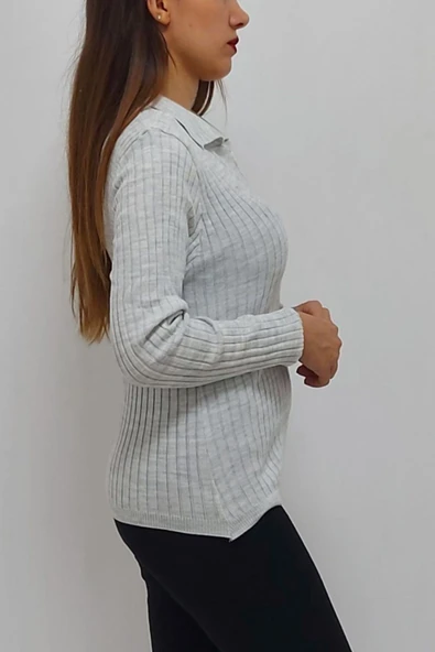 Bkmc Polo Yaka Kazak Gri - 3