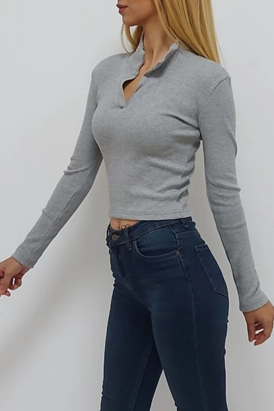 Bkmc Polo Yaka Kazak Gri - 3