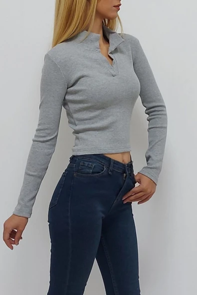 Bkmc Polo Yaka Kazak Gri - 5