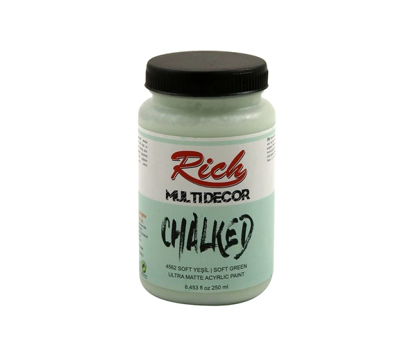 Rich Multi Decor Chalked Boya 250 Ml Soft Yeşil 4562 ürün görseli 1