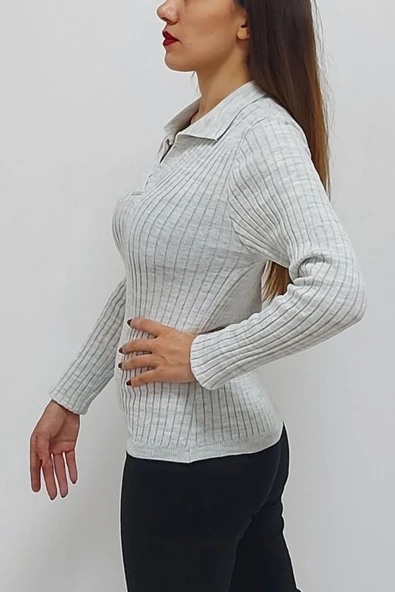 Bkmc Polo Yaka Kazak Gri - 4