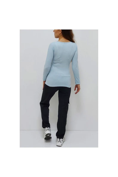 Bkmc Bisiklet Yaka Kazak Açık Mavi (bus) - 5