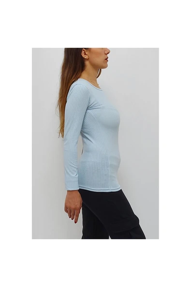 Bkmc Bisiklet Yaka Kazak Açık Mavi (bus) - 3